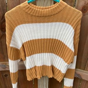 AE ribbed mock neck sweater